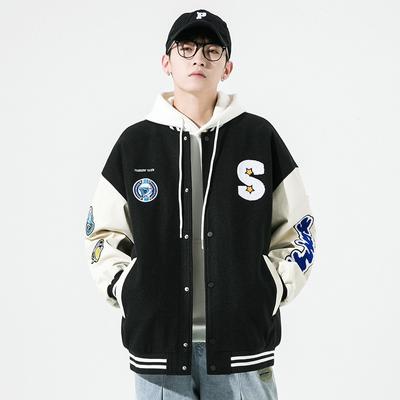 Jacket Men's Coat American Fashion Brand Baseball Clothes Men's Spring New Ins Loose Embroidered Casual Coat
