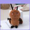 Cartoon Creative Cockroach Plush Keychain With Pp Cotton Fill For Novelty Bag Decor