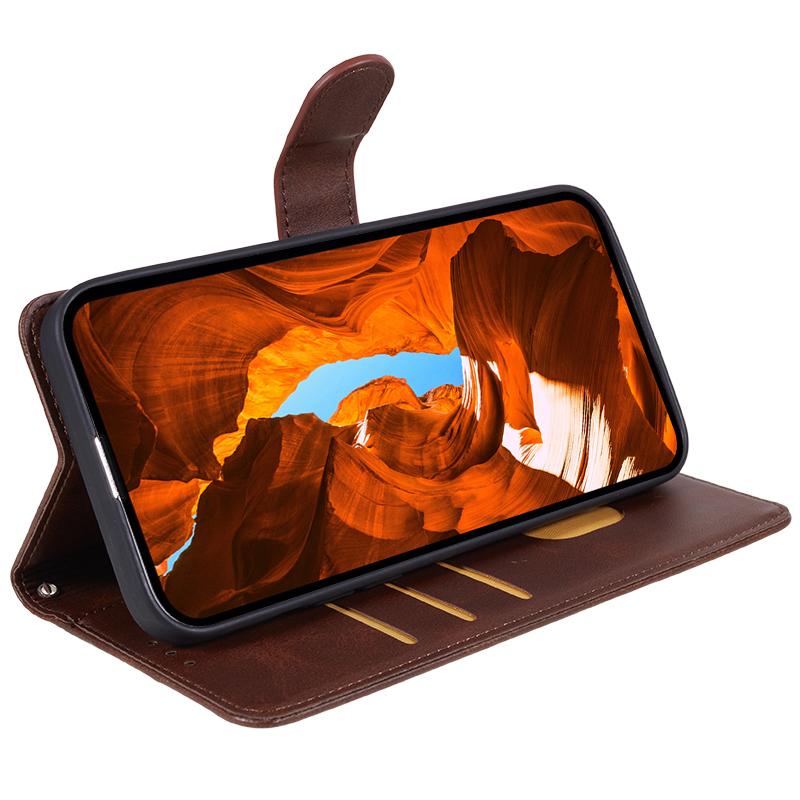 For Realme Note 60x 4G/C63 4G/C61 4G Case Leather Calf Texture Phone Cover Cash and Card Holder Wallet