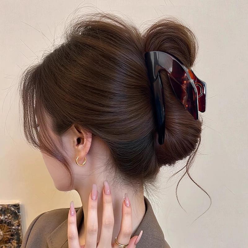 Pinza de Garra para el Cabello con Letras Z para Mujer Pinza Geométrica de Arco Pinzas para el Cabello Pinza Simple Vintage Accesorios Elegantes para el Cabello para Mujer