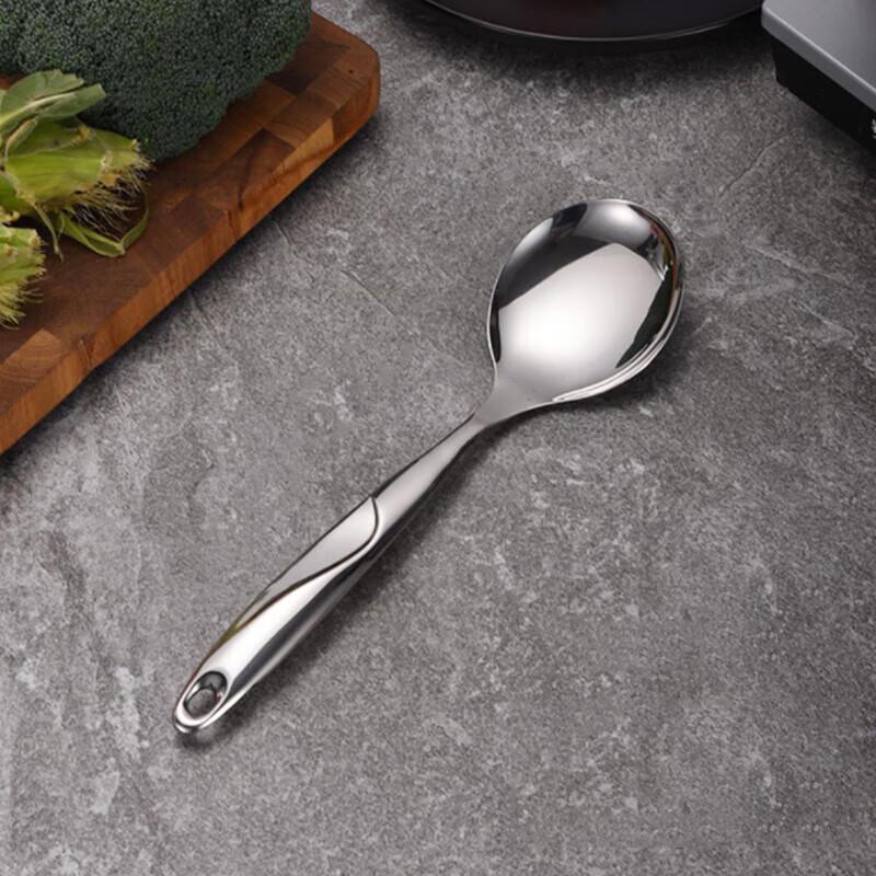 Paibei 201 Stainless Steel S-shaped Rice/Serving Spoons (2-pack)