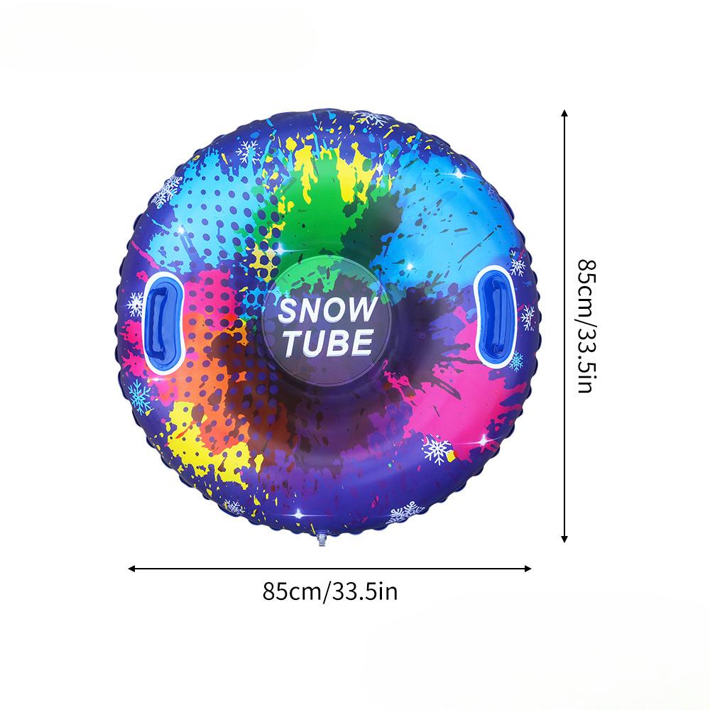 Outdoor Inflatable Skiing Ring Anti Rollover Outdoor Children's Thick Skiing Ring Cold Resistant Skiing Mat