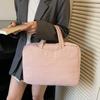 New Korean Style Laptop Shoulder Bag for Women Fashi Large Capacity Handle Bag Comfortable and Versatile Texture Laptop Bag
