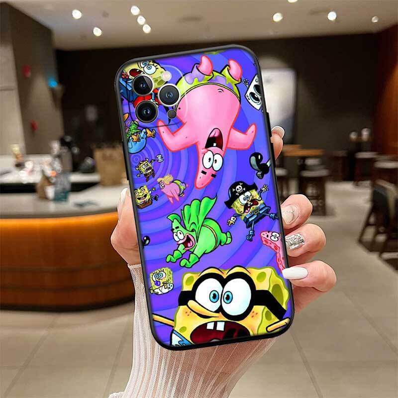 SpongeBob Phone Case for Redmi Note 12 12S 12C 13 13C 13R 14 14S 14R 14C 11A 13X A3 A3X A4 A5 Pro Max Plus