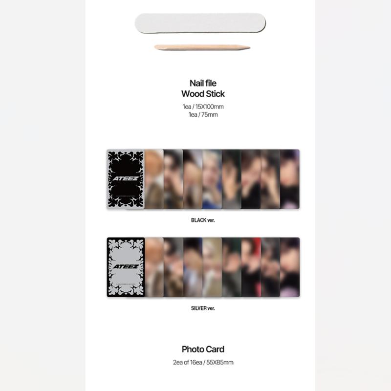 [Forhåndsbestilling] ATEEZ READY HERDET GEL NEGLEKLISTERMERKE [Inkluderer 2 offisielle fotokort]