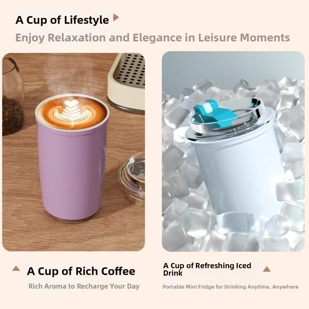 300ml Travel Thermos Bottle Double Drinking Coffee Mug Tumbler Drinking Kettle  For Car