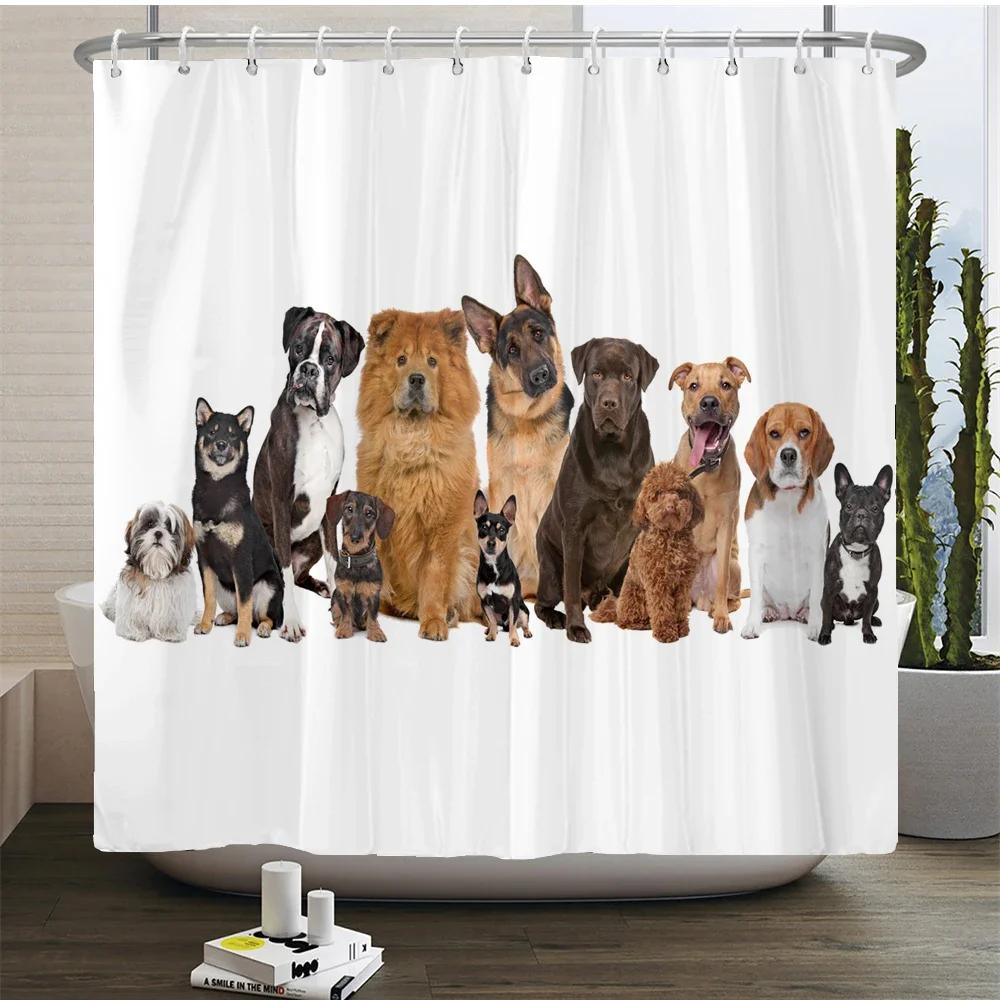 Cat  curtains bathroom  curtain Cute 3D fabric curtain with hooks funny waterproof shower curtain or Mat