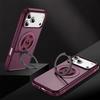 Coque de Protection - BOOLING - pour iPhone 17 Pro - Hybride avec Anneau Rotatif Magnétique - Rouge