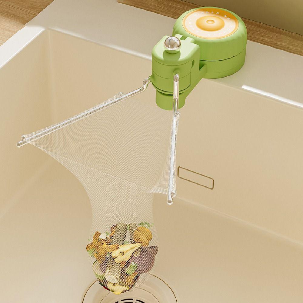 Suction Cup Waste Hanging Net Bracket Creative Garbage Drain Net Shelf  Household