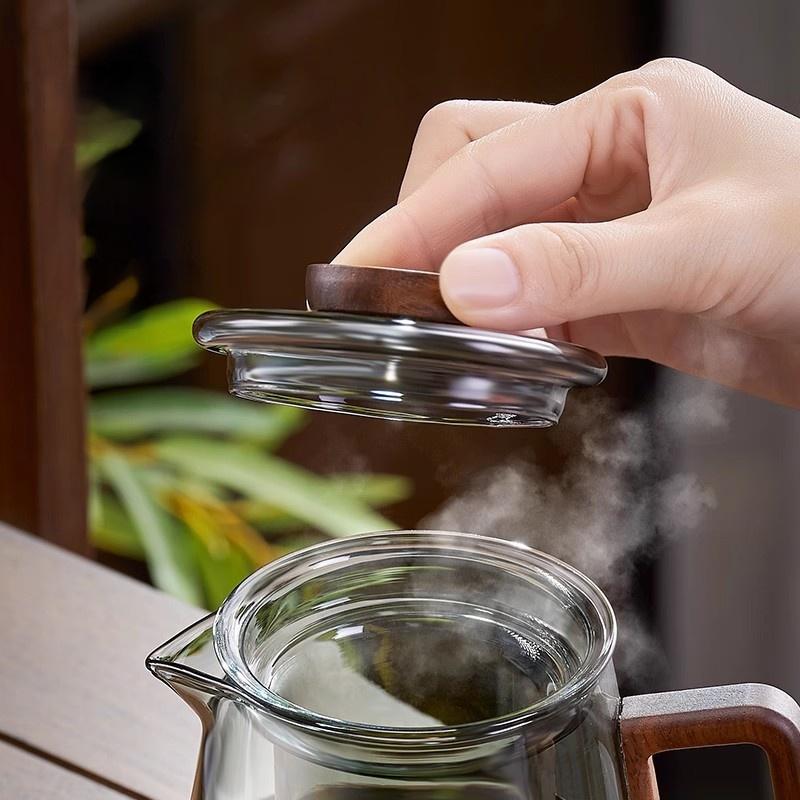 GIANXI Teapot Family Teapot Lid anti-scalding Walnut Lid Buckle Flower Teapot Filter Pu 'er Chinese Kung Fu Tea Set