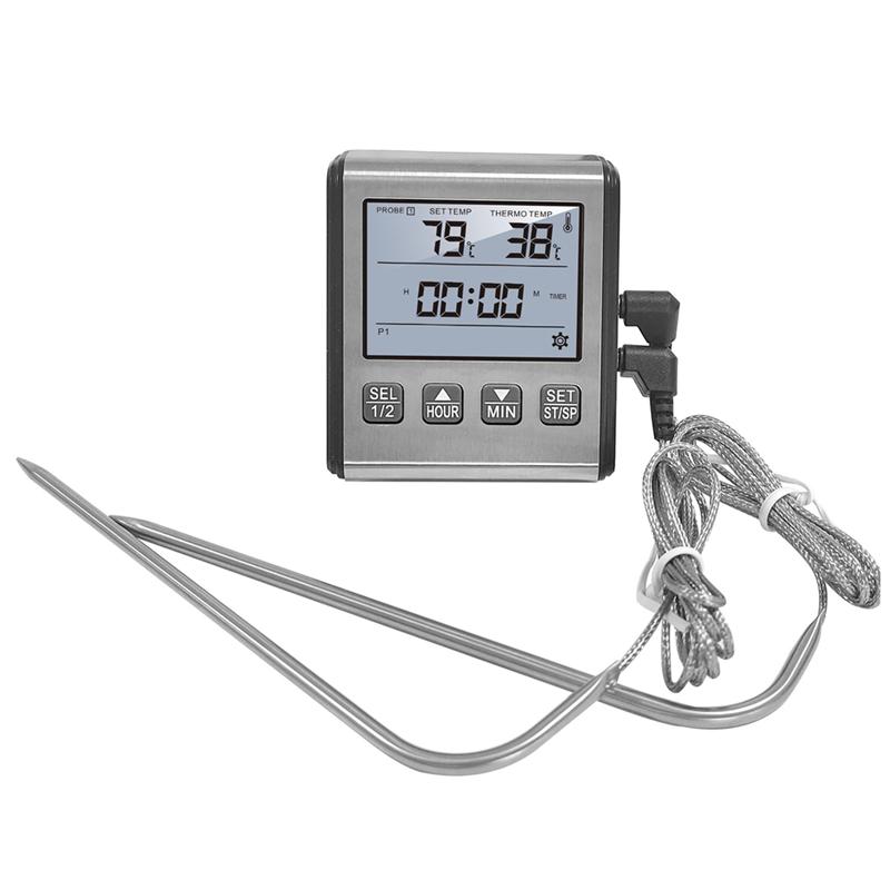 Digital Thermometer for Oven Smoker Kitchen Cooking Grilling Meat BBQ Thermometer with Two Probes