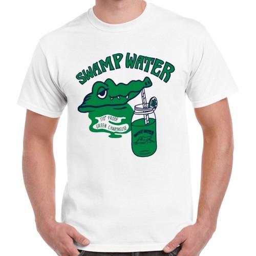 

Swamp Water Alligator Punk Retro T Shirt 972 4XL