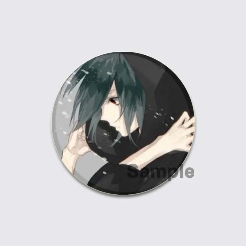 32/44/58mm Fashion Accessorie Anime Tokyo Ghoul Pin Handmade Cartoon Kaneki Ken Brooche for Backpack Cothes Collection Badge Hat Decoration