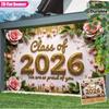 Graduation Party Banner Backdrop Photo Booth Props Large Wall Tapestry Aesthetic Indoor Outdoor Yard Decor Hanging Cloth
