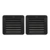 2pcs Air Vent Ventilation Opening Side Exhaust Port Rectangular Ventilation Opening Black