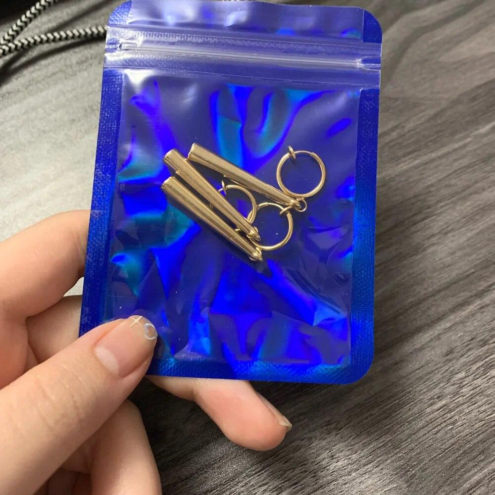 XHBTS Orecchini a clip in oro, per amanti degli anime, set da 3 con