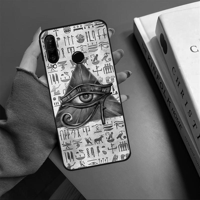 Egyptian Eye Of Horus For Huawei P20 P40 Lite P60 P30 Pro Nova 5T 9 10 SE 12s 12i 11i Y90 Y70 Y60 Y61 Y91 Y72 Case