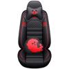 Four Seasons Universal Cartoon Leather Car Seat Cover - Odorless, Full Surround, for Five-Seat Cars.