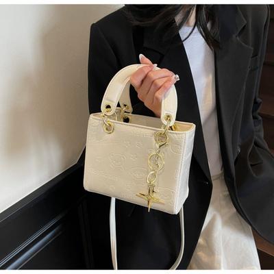 Taschentextur neue Mode Nische einzelne Schulter Umhängetasche Prinzessin Diana Tasche vielseitige Pendlerhandtasche