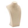 Necklace Pendant Display Bust Mannequin Stand Holder Rack, Linen 235*390mm