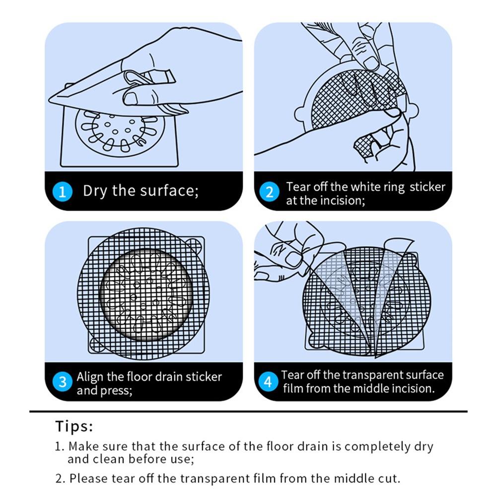 30pcs For Shower Drain Hair Catcher Disposable Mesh Traps for For Shower and Kitchen Sink Drain Hair Filtration
