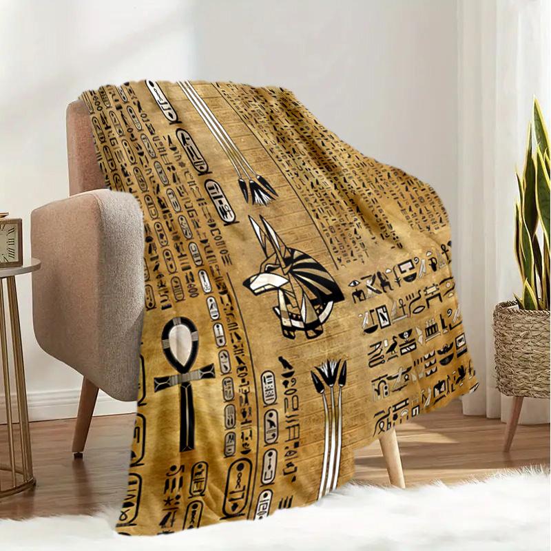 1 Stück Altägyptische Wandmalereien, Wikinger, Anubis Decke, Ganzjahres leichte Heim-Büro Außen Nickerchen Multifunktionale Decke