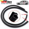 2X 80Cm B Pillar Type Car Rubber Seal Strip Windproof Anti-Noise Dustproof EPDM Door Edge Sealing Strips Sealant Auto Styling