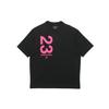 T-shirt Casual Sportiva Girocollo con Stampa 23 Lettere Uomo Top Nero CZ4909-010