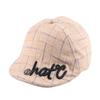 Autumn Fashion Baby  Hats Plaid Design Retro Children Toddler Beret Cap