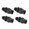 4PCS AN6 Adapter Male Thread Aluminium Alloy  Age Proof with Brass Ferrule for Liquid Gas   Oil