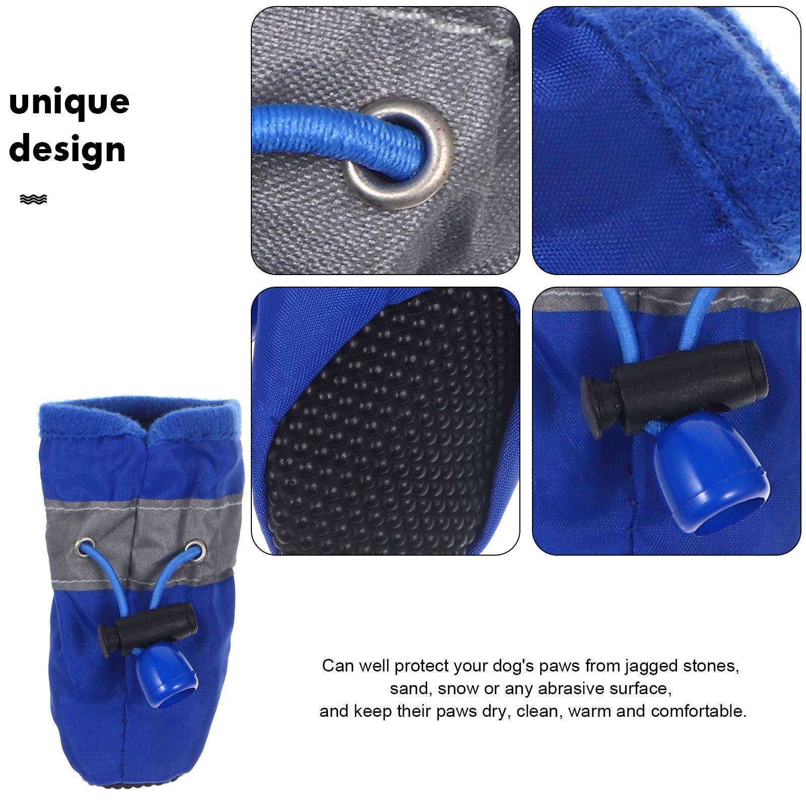 

Dog Waterproof Boots Paw Covers for Dogs Booties Small Protection Paws Protector 8.50X5.00X4.50CM