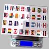 192 Countries 6 Sheets World Flag Stickers Self-Adhesive World Country Planner Travel Stickers Face Stickers For Journal Party