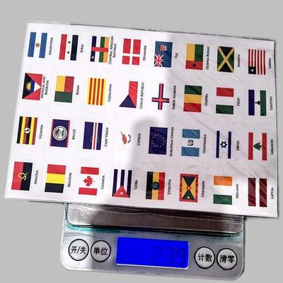 192 Länder 6 Bögen Weltflaggen-Aufkleber Selbstklebende Weltländer Planer Reiseaufkleber Gesichtsaufkleber Für Journal Party