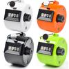 DELUXEFOX Tally Counter of Handheld Quantity Handheld Tally Counter (Set 4) Counter, 4-Digit, Lightweight, Compact, Waterproof, Small,