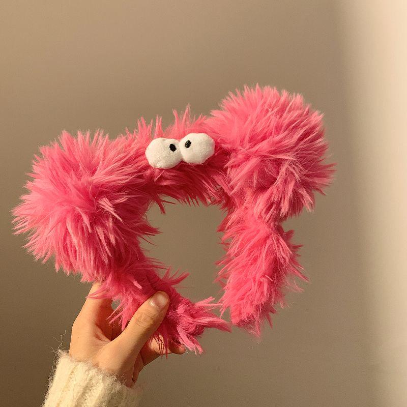 Cartoon Plush Headband: Cute Hair Accessory for Women & Kids, Perfect for Face Washing
