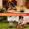 Portable Kerosene Stove 2600W 9000BTU Height Adjustable Non-Electric Lightweight Camp Stove Heater Outdoor Cooking Camping Hiking Kerosene Furnace