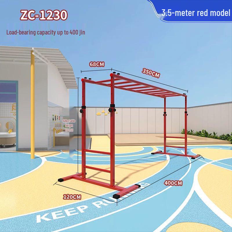 Kids' Adjustable Mobile Climbing Ladder & Pull-up Bar
