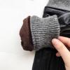 Mens Goatskin Leather Gloves Warm Touchscreen Winter Motorcycle