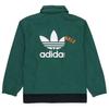 Adidas Trefoil Mr Windbreaker V2 Snap-Button Fleece Sport Jacket Men Outerwear Forest-Green HG7905