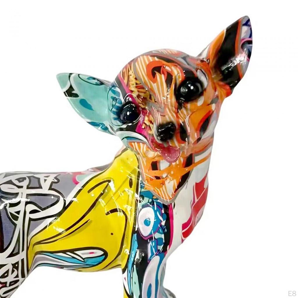 Chihuahua Resin Dog Sculpture for Home Decor