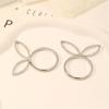 Pack of 6 Cute Napkin Rings Easters Ear Shape Napkin Holder Metal Napkin Jewelry Sophisticated Platings Accessorys