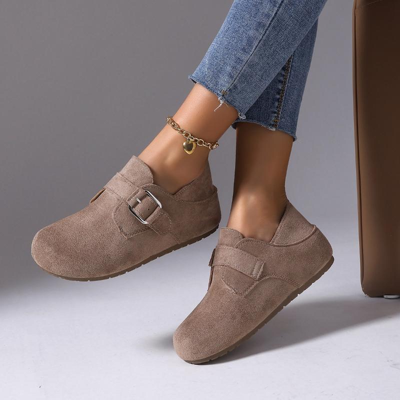 2026 New Women's Casual  Large Size  Lightweight New Fall Winter Shoes Vintage Style Cow Suede Leather Shoess