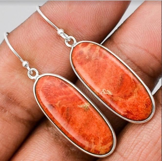 Böhmisch Retro Oval Zinklegierung Anhänger Ohrringe