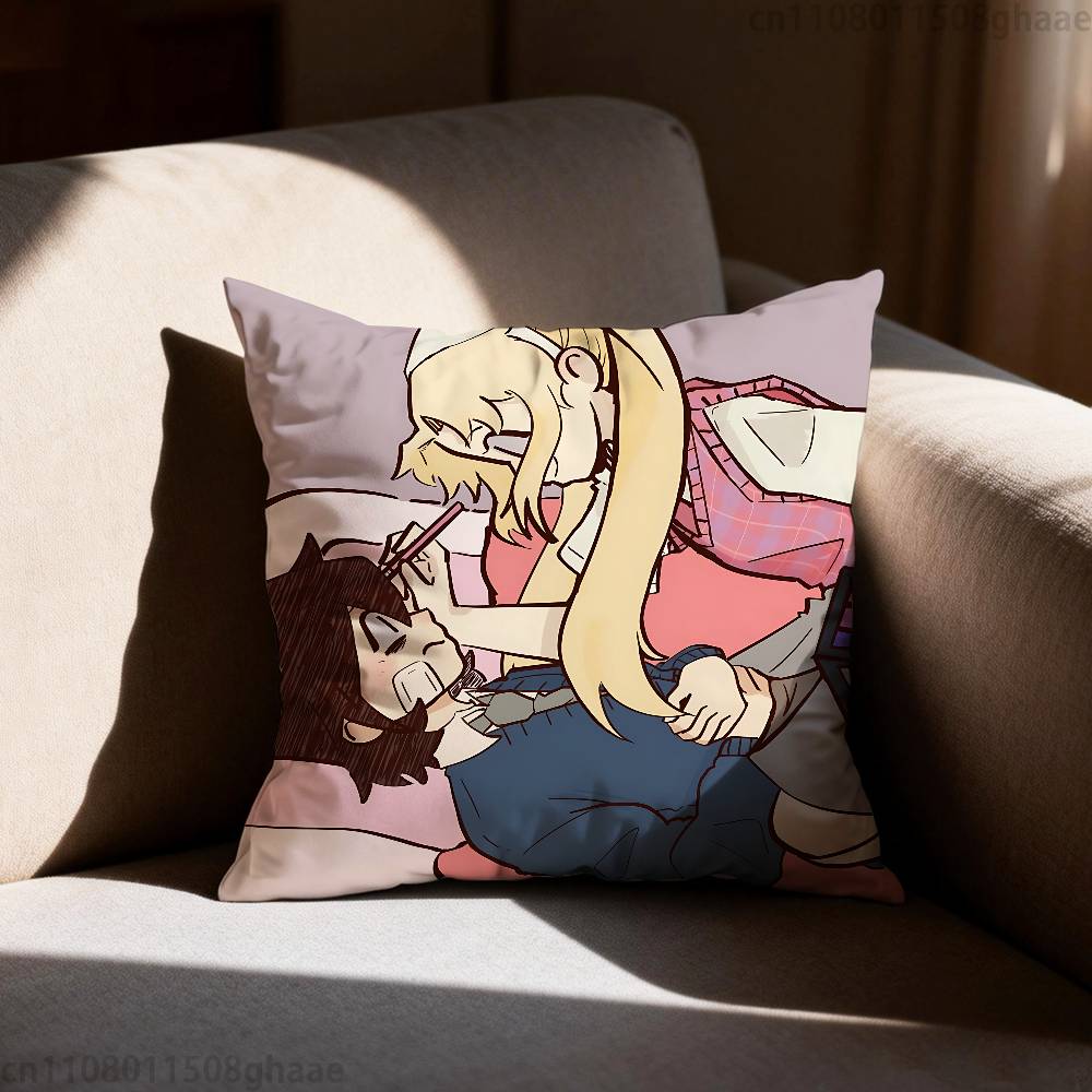 I Love Amy  AMY X BIBI Anime Pillowcase Casual Style Decoration Suitable for Home Decoration Excluding Pillow Core
