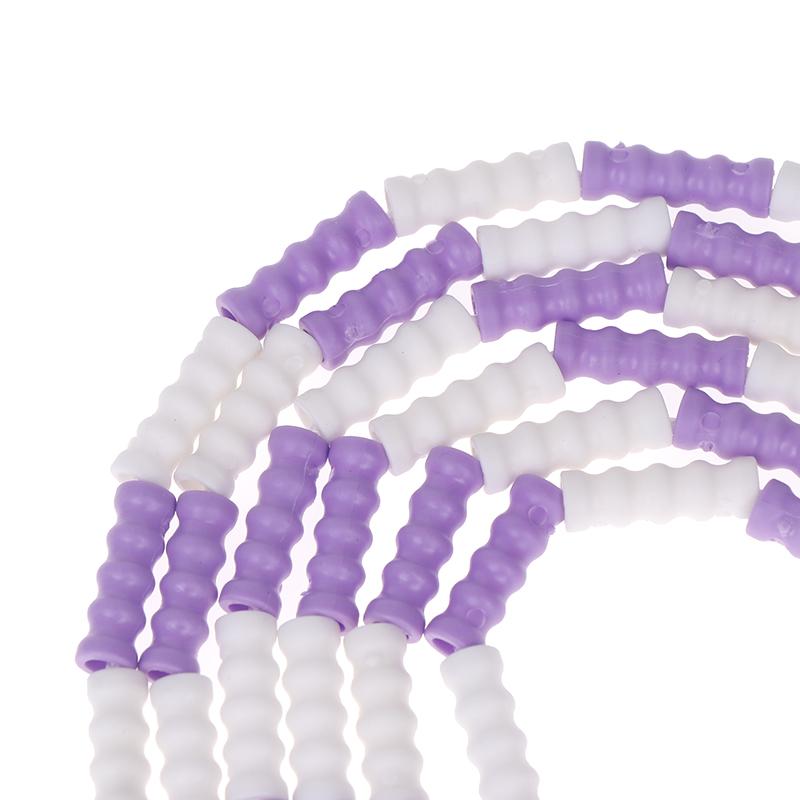 2.8M Skill Jumping Bamboo Jump Rope Pvc Beginners Soft Beaded No Tangle Segmented Fitness Workout Jump Rope Writable Names