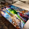 Christmas Gift Comedy Movie How the Grinch Stole Christmas blanket home warming, four season bed decoration sofa cover flannel throwing blanket K6