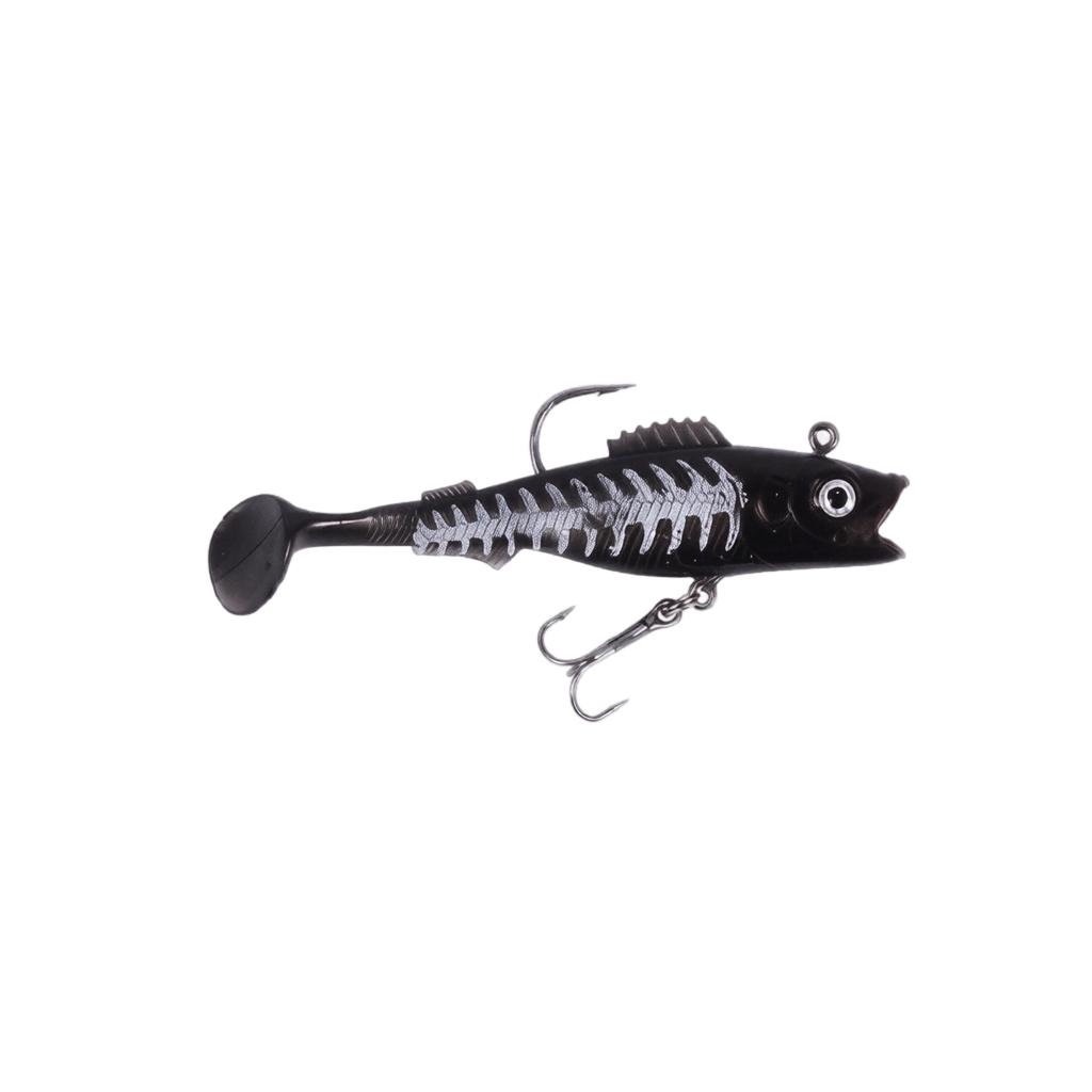 Soft Fishing Lure 9cm 14g Swimbait with Paddle Tail Realistic Fish Shape for Freshwater Saltwater Fishing Tackle