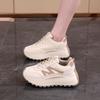 2025 Spring New Fashion Thick Sole Heightening Trend Letter Versatile Women's Casual Shoes Sports Board Shoes Women 2513