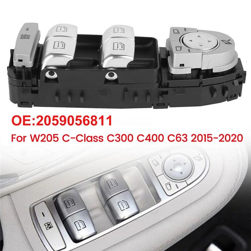 A2059056810 Car Front Left Power Master Window Control Switch For W205 C-Class C300 C400 C63 2015-