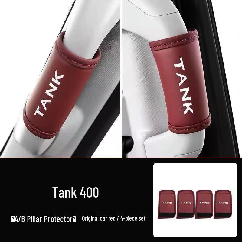Tank 300/400/500 Leather Handle Protector and AB Pillar Cover for Passenger Seat Interior